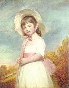 George Romney Portrait of Miss Willoughby oil painting